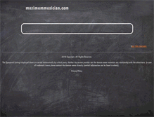 Tablet Screenshot of maximummusician.com